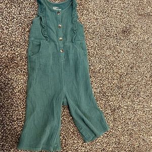 Green Cat and Jack jumpsuit size 3T